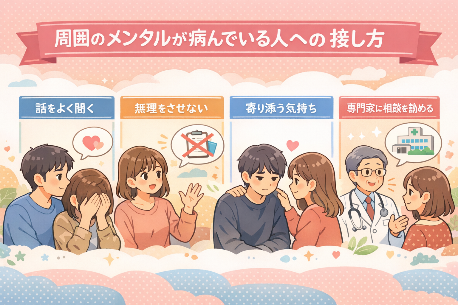 メンタルが病んでいる時の対処法|原因・症状・セルフケア – 精神科・心療内科コラム|柏よりそいメンタルクリニック
